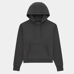 New THUMA Midweight Terry Hoodie with Front Pocket Women’s SIZE S Charcoal